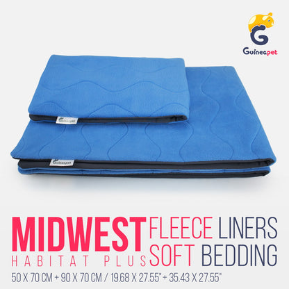 Guineapet fleece liners. Bedding for custom, standard, C&C, and wooden guineapet enclosures-cages. Waterproof, absorbent, easy to clean, dust-free, comfortable, durable, recyclable, soft, safe, and dry high-quality bedding solution for guinea pigs, rabbits, hedgehogs, chinchillas, sugar gliders, and other small pets.